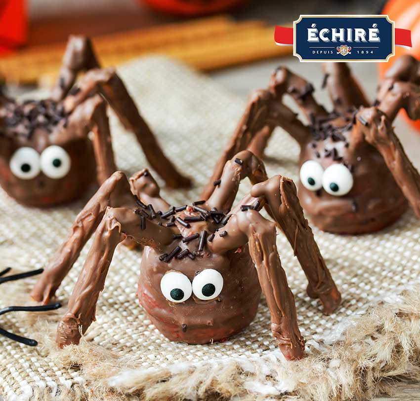 Recipe chocolate spider for Halloween !