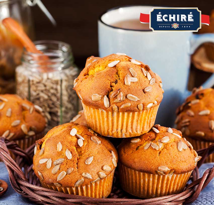 Recipe pumpkin muffin and Échiré milk !!